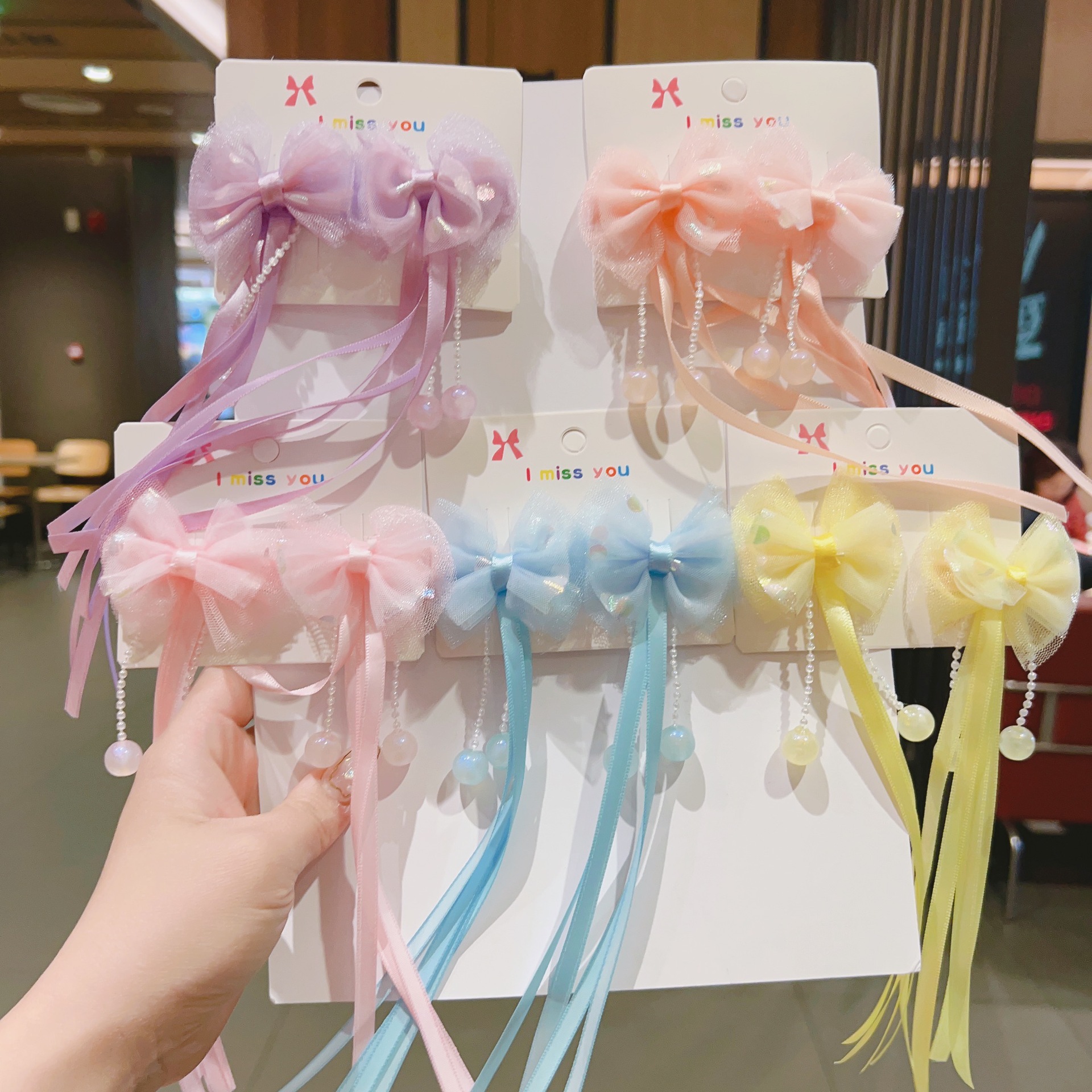 中国风儿童头饰套装女童汉服发夹古风发卡步摇超仙流苏蝴蝶发饰详情1