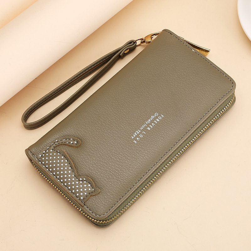 New fashionable zipper large-capacity wallet pic 1