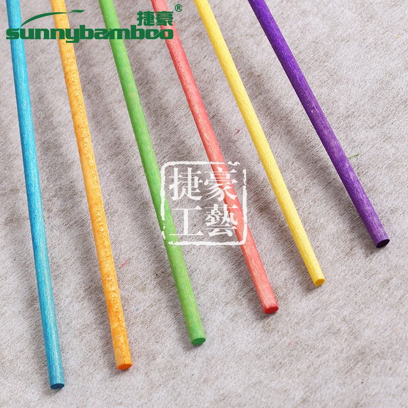 木质工艺多种规格彩色木棒美妆美容棒指甲美甲清洁棒可定制批发详情5