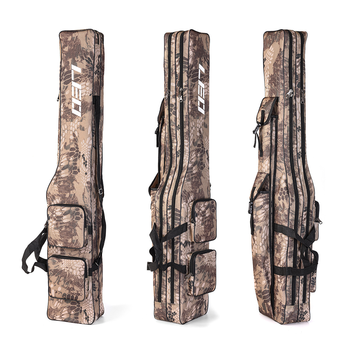 28064 LEO/ Leou [Double-Layer knife-shaped Large-belted Fishing Tackle Bag 1.3m] European-style reservoir fishing rod and sea rod Bag pic 28