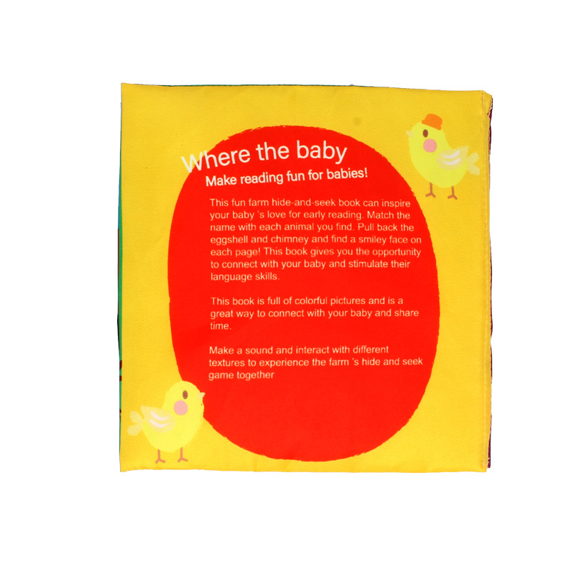 Tail cloth books, toy books, baby cloth books, sound paper enlightenment books, black and white red cloth books pic 39