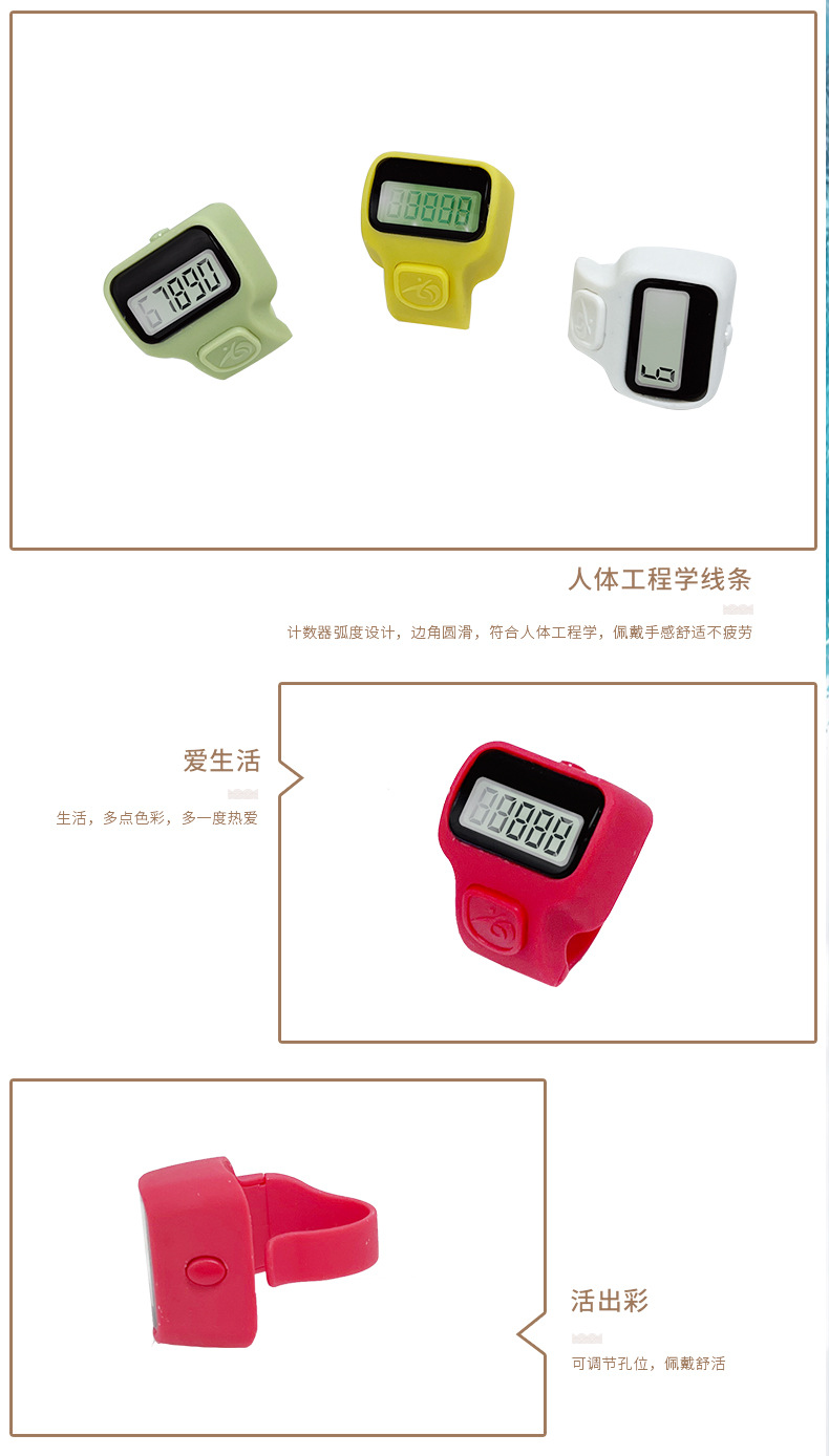 Ring-type LED counter, electronic digital display ring, ring counter, mini counter, pedestrian flow point count pic 5