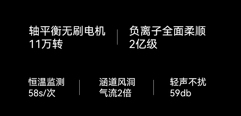 跨境无刷高速吹风机 110V负离子家用吹风筒 大功率智能护发电吹风详情2