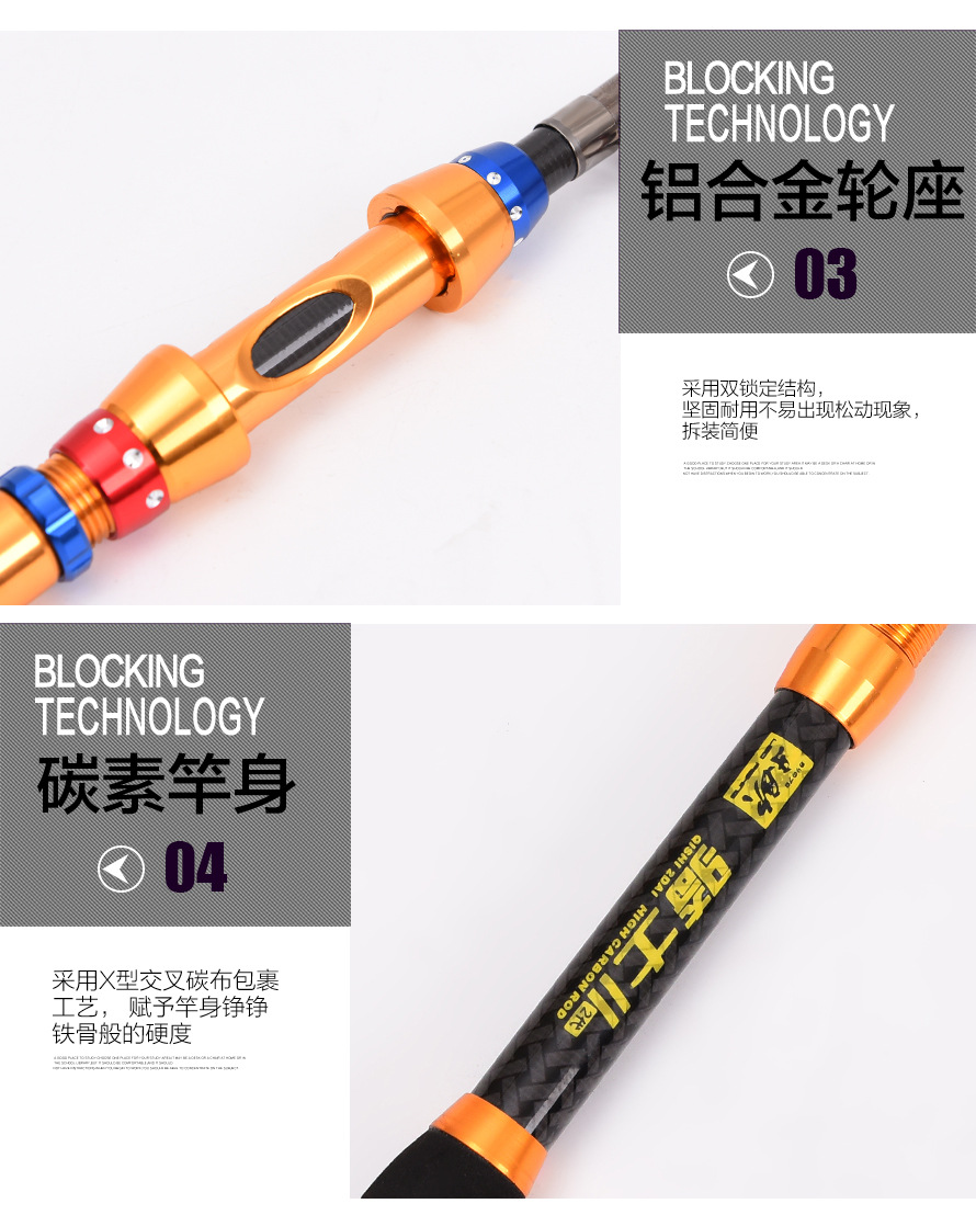 27488 [Second-Generation Knight Sea Fishing Rod] High-carbon long-range sea fishing cast export fishing rod and fishing gear pic 17