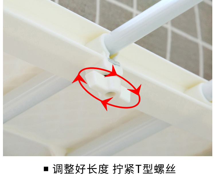 Wardrobe storage, layered partition cabinet, nail-free storage rack, kitchen cabinet, bathroom partition layer rack, dormitory telescopic organization rack pic 15