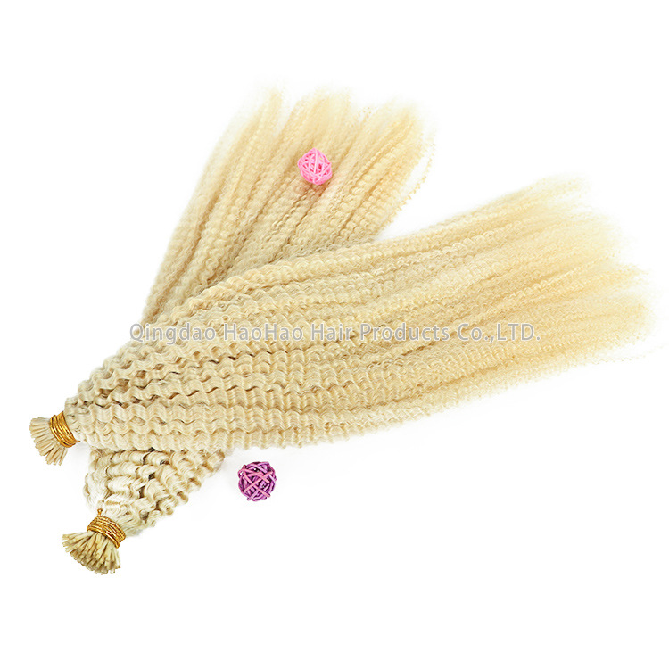 4A itip human hair Scarless Extension is a bestseller in Europe and America, offering a great real person hairstyle pic 5