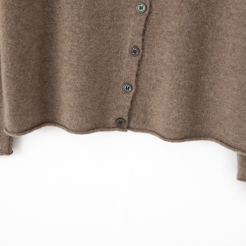 秋冬季新款纯羊毛开衫针织打底衫一字领爆款羊毛衫宽松大码详情10