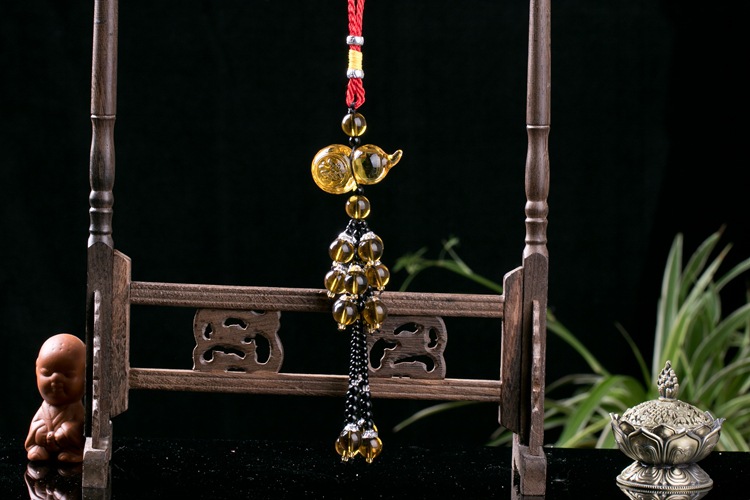 Wholesale of car pendants, crystal gourds, car hangers, engraved Fulu car ornaments pic 35