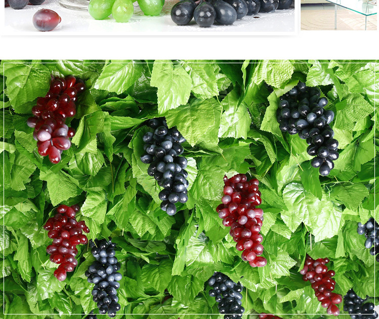 高仿真水果手感塑胶假葡萄串拍摄道具家居藤条装饰亚马仿真葡萄串详情18