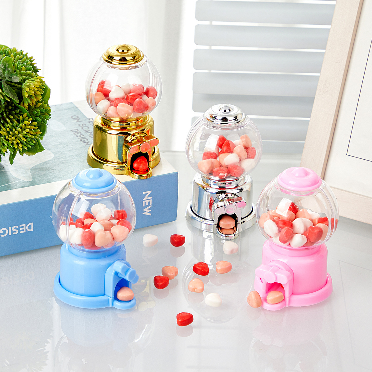 跨境电镀金银塑料糖果盒婚礼礼品盒糖果罐生日派对伴手礼喜糖盒详情9