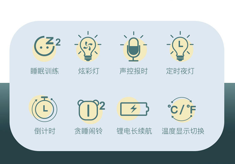 ساعة التنبيه الإلكترونية المتعددة الوظائف لدى التلميذ LED Electrone، وهي ساعة التنبيه الذكي القائم على التنالتنالتنبيه pic 5