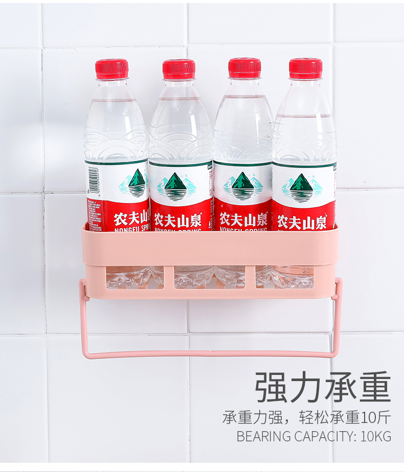 卫生间置物架壁挂浴室置物架免打孔厕所吸壁式吸盘卫浴收纳三角架详情9