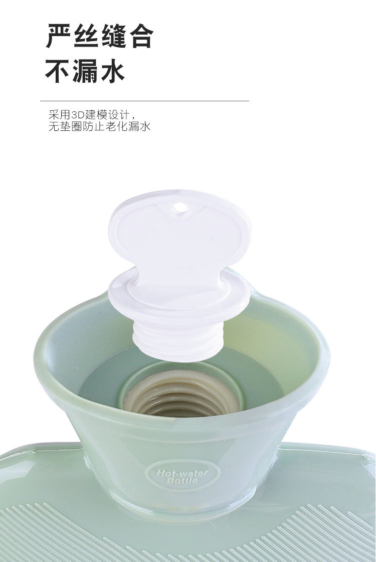 冬季新款注水热水袋高密度PVC学生简约暖水袋 可爱卡通便携暖手宝详情15