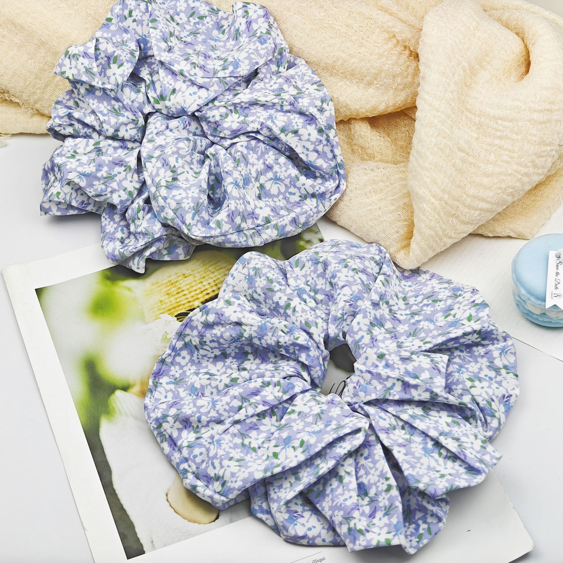 Korean-style large intestine hair band for women, high-end look, high appearance level, ins school style hair band, sweet style, fashionable rubber band hair accessory pic 49