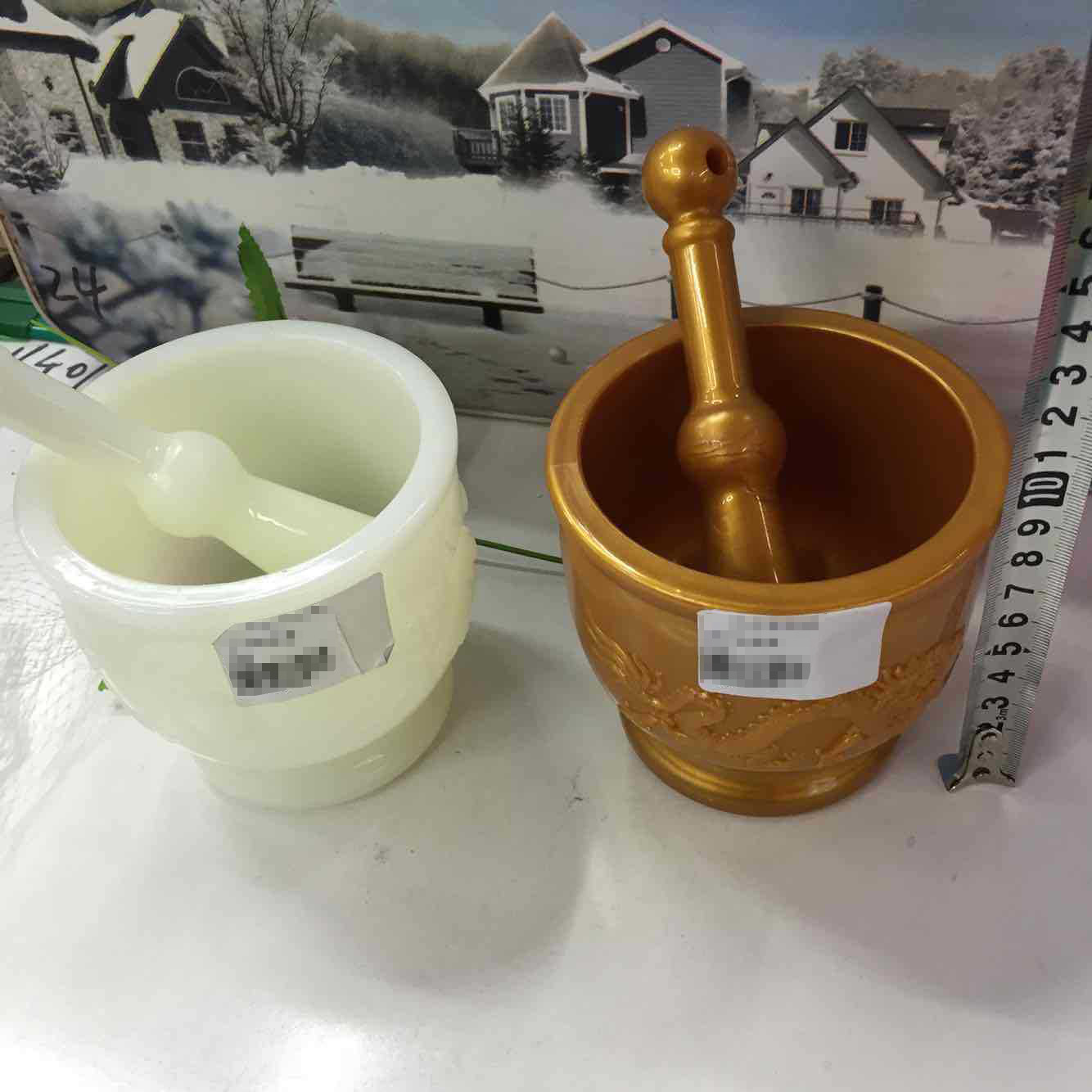 Factory direct sales of manual garlic mince mixer, ceramic garlic mortar, garlic paste mixer, garlic press, kitchen household garlic smashing jar wholesale pic 70