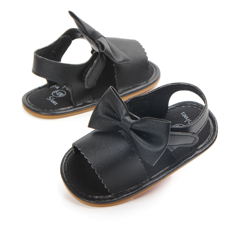 Summer new style 0-1 year old girl baby bow PU soft-soled walking shoes and infant sandals wholesale 0960 pic 13