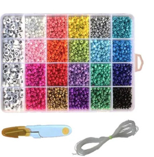 跨境爆款儿童手工水晶散珠合金手链diy串珠材料包饰品配件礼盒装详情9