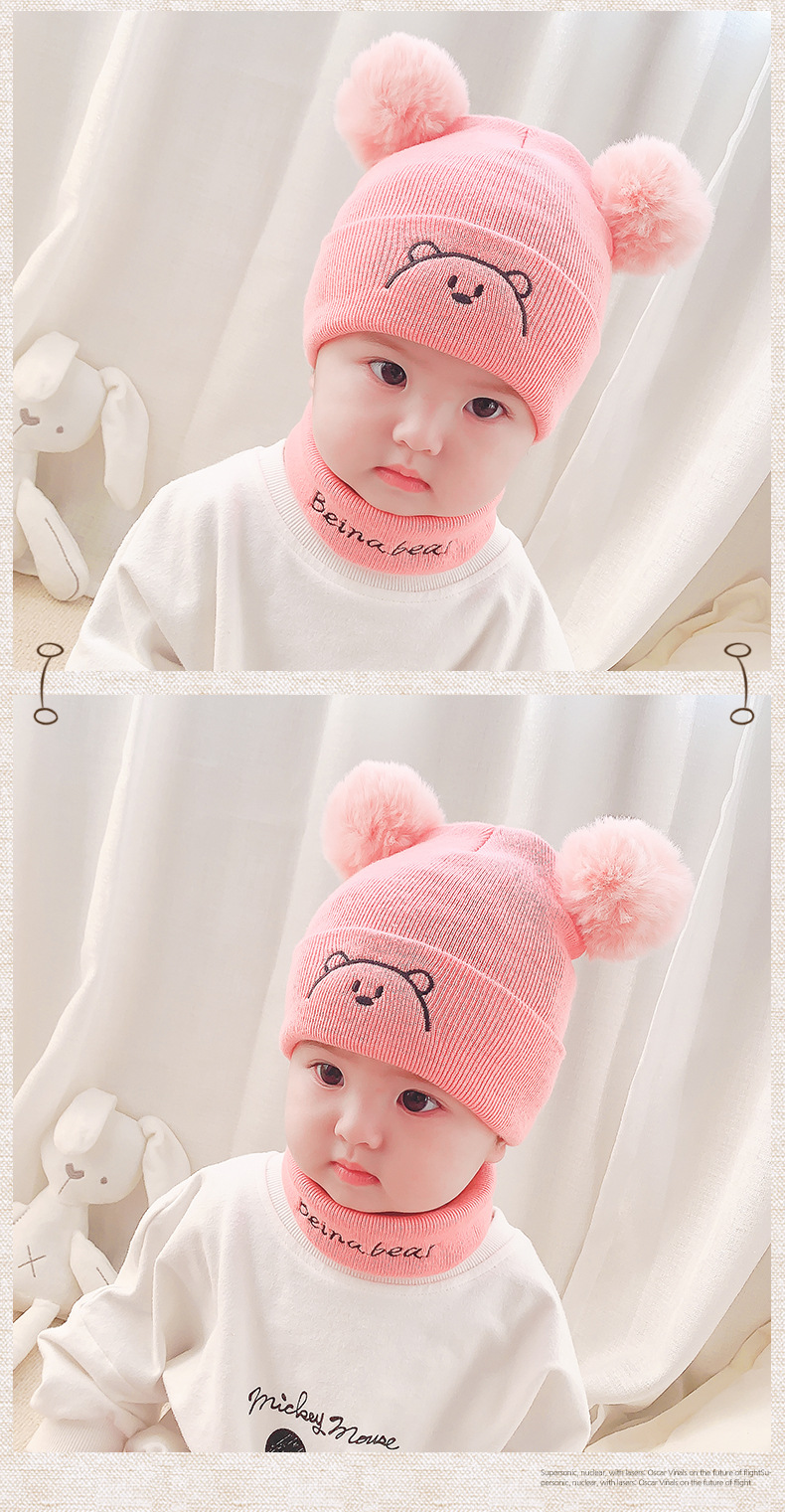 Winter hat, warm hat, baby hat, cap, double ball bear hat, cap pic 4