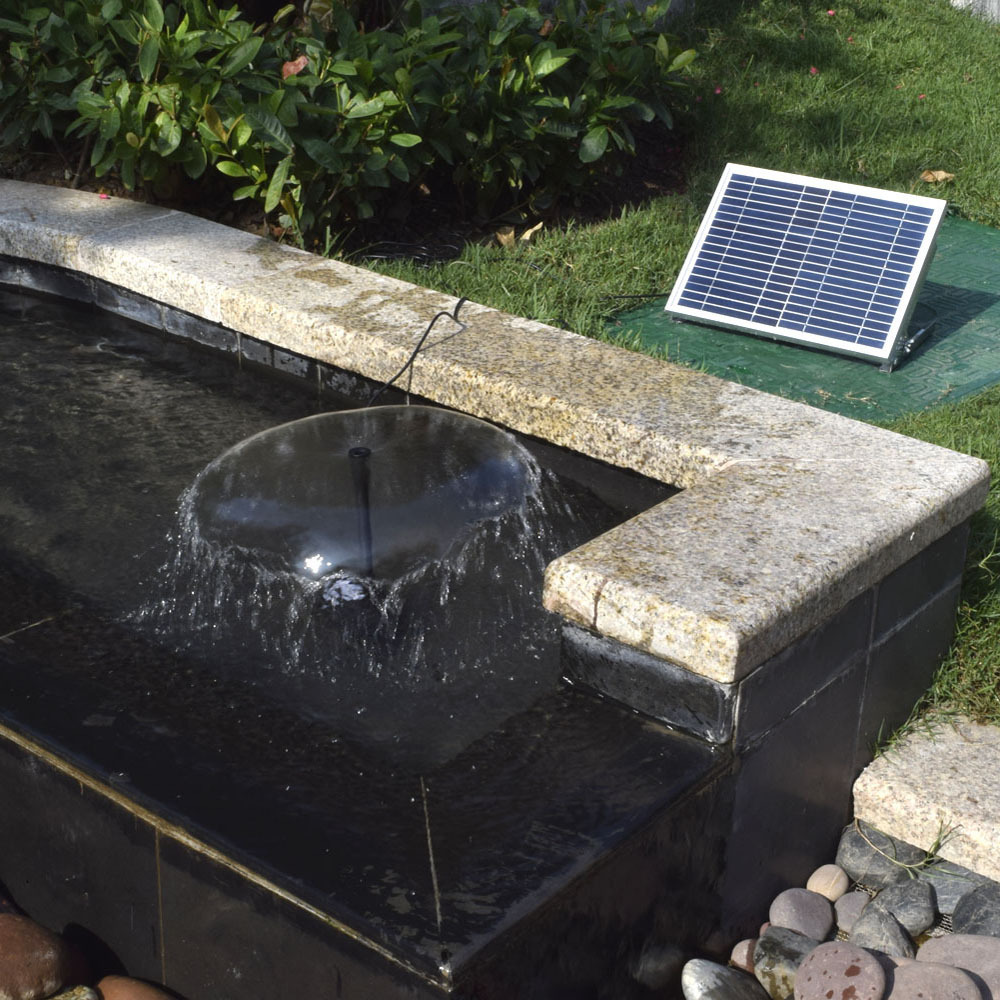 High-power 17V10W solar water pump, unplugged DC solar fountain, shower head, water pool, landscape fountain pic 9