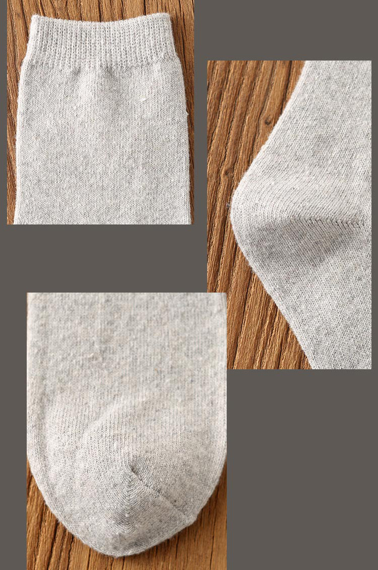 爆款加厚休闲袜子 保暖舒适商务成人羊毛袜批发