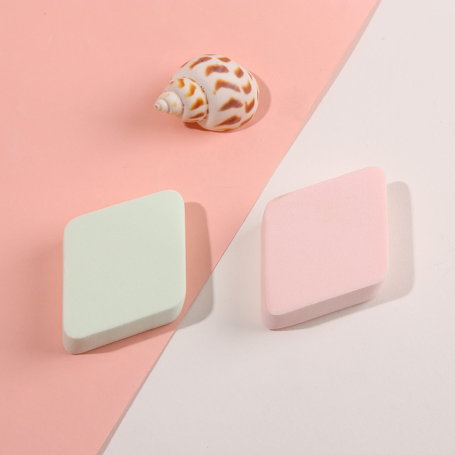 厂家直销批发菱形粉扑海绵水滴粉扑干湿两用加厚气垫彩妆单粉饼详情3