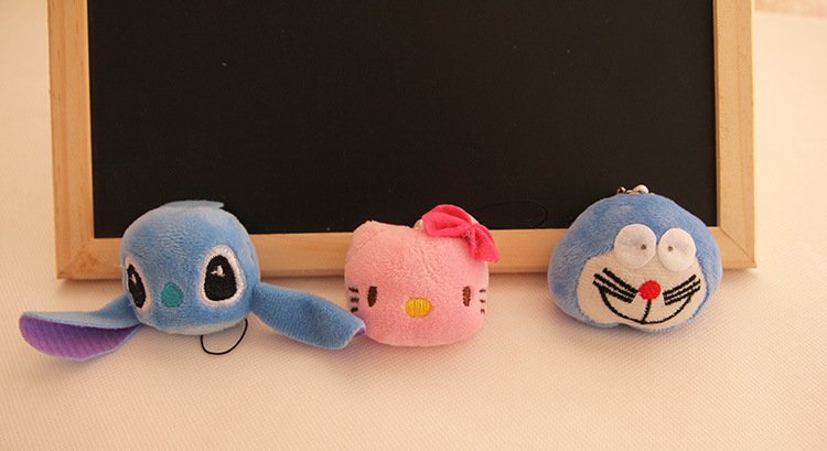 Cartoon animal head plush pendants, mini dolls, toys, headwear, clothing accessories, small claw machine dolls pic 11