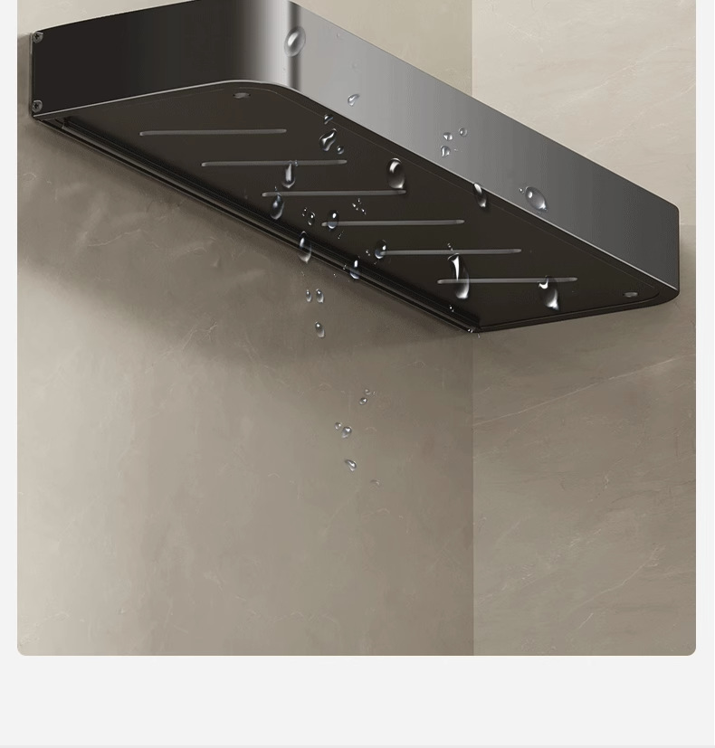 A multi-functional wall-mounted washbasin and toilet storage rack above the toilet rack pic 50