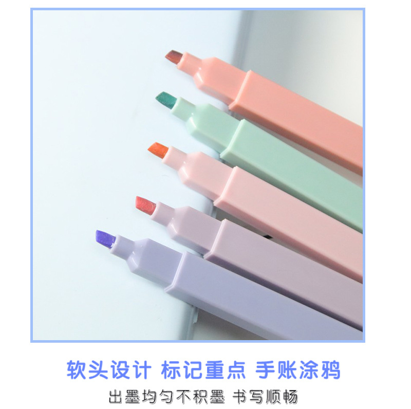 12-color notebook pen, creative stationery, student key point marking pen pic 4