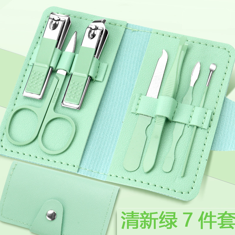 Cross-border nail clipper set of 7 pieces, nail clippers, nail clippers, pedicure and nail care tools set pic 4
