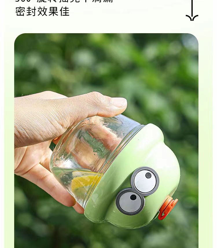 卡通墩墩杯迷你水杯玻璃杯 小奶杯咖啡牛奶杯高颜值胖胖杯带吸管详情4