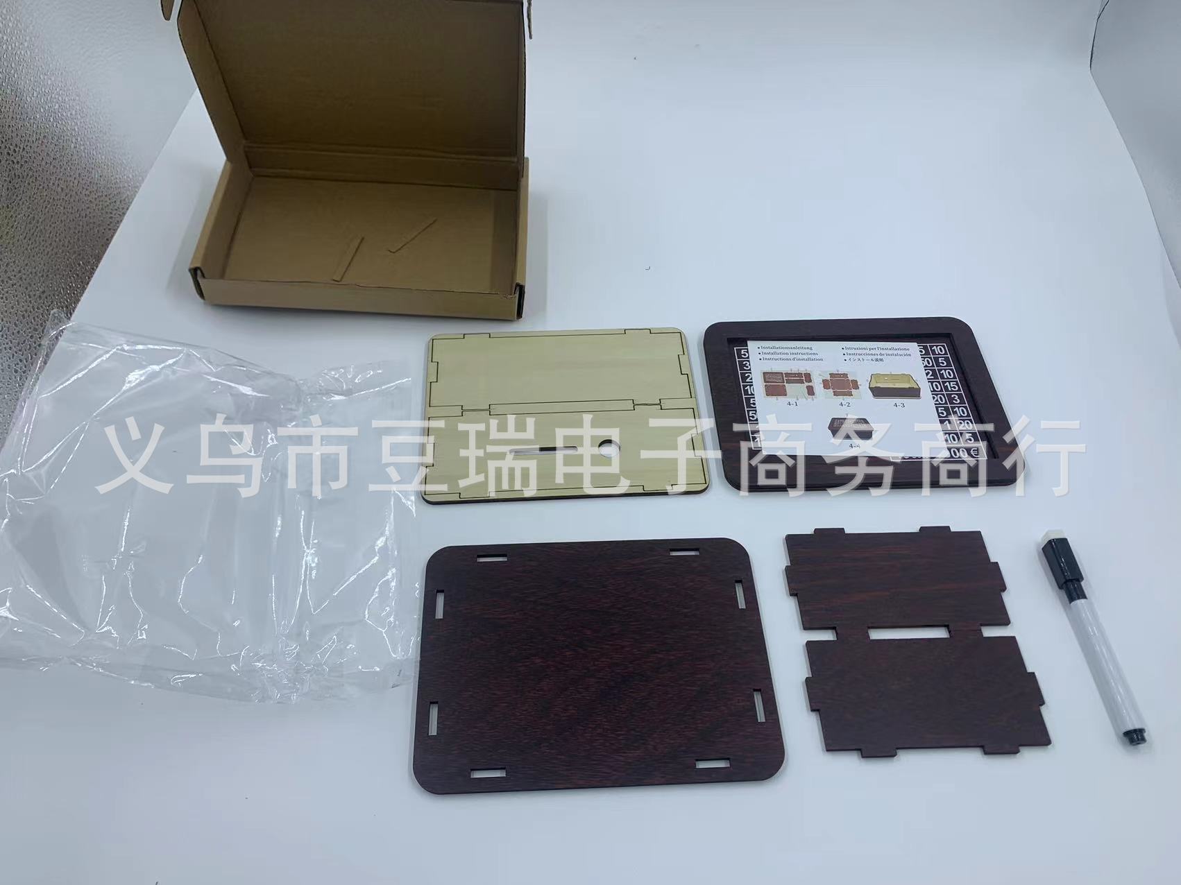 跨境爆款Money Box with Counter木质存钱罐零钱储蓄盒木质工艺品详情2