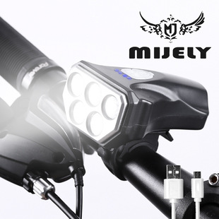 New cross-border bicycle lights, riding equipment, charging headlights, powerful flashlights, horns, night riding mountain bike lights pic 26