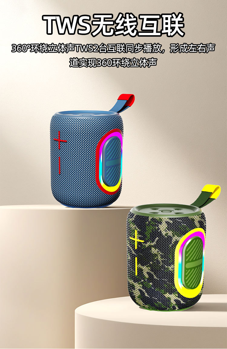 A360外贸无线蓝牙音箱 户外插卡重低音炮小音响 语音播报迷你音箱详情9