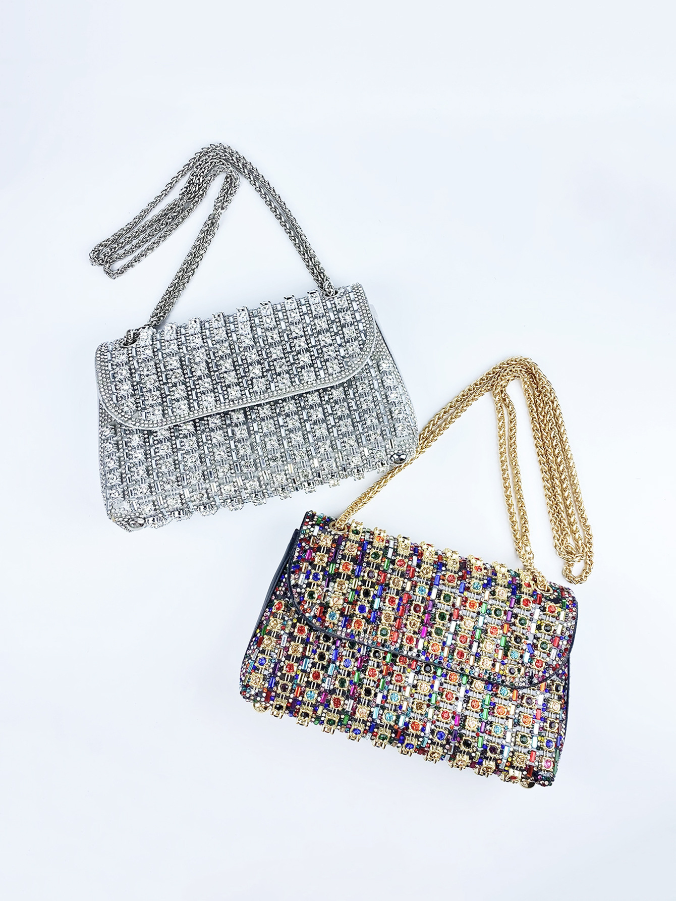 欧美小香风迷你小包包时尚高级小众轻奢带钻单肩斜跨女士手机包包详情1