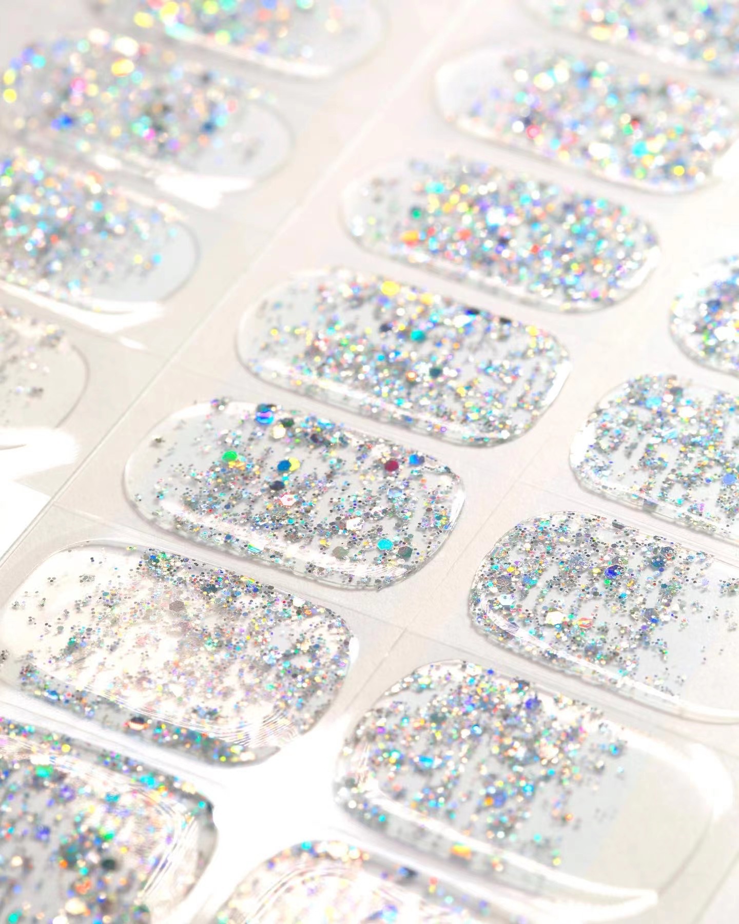 Cross-border UV gel nail patches, semi-cured semi-baked light therapy nail patches, nail oil film light nail patches factory direct sales pic 11