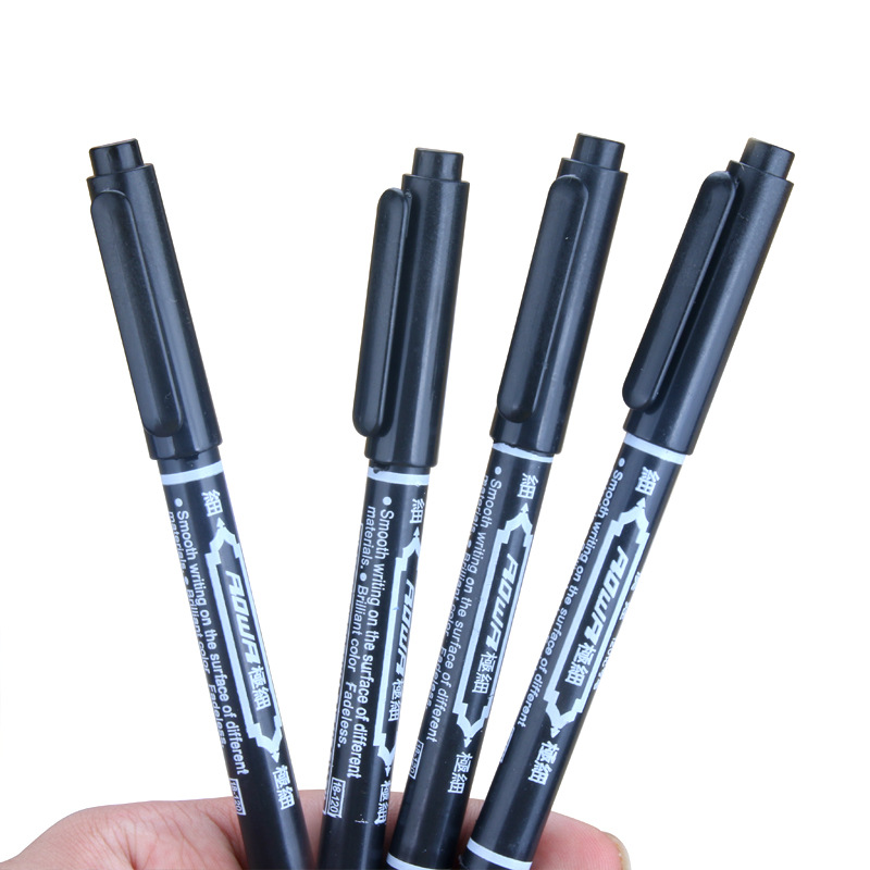 Wholesale of new creative double-headed marker pens, small double-headed outlining pens, marking pens, CD pens and outline pens from Japan and South Korea pic 7