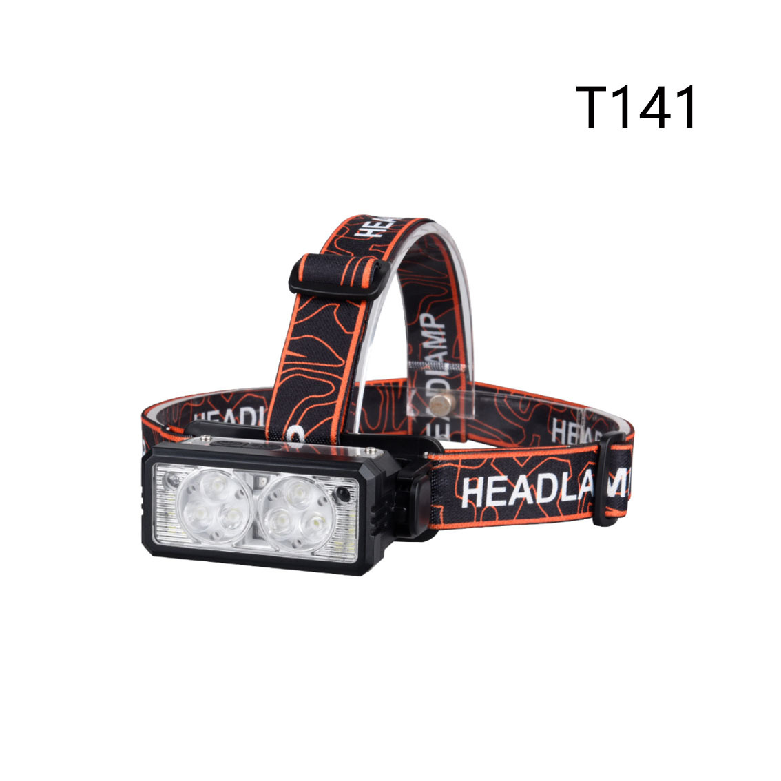 Cross-border outdoor headlamp with digital battery level display, hand-waving sensor, TYPE-C charging, fishing, night cycling and mountain climbing headlamp pic 2
