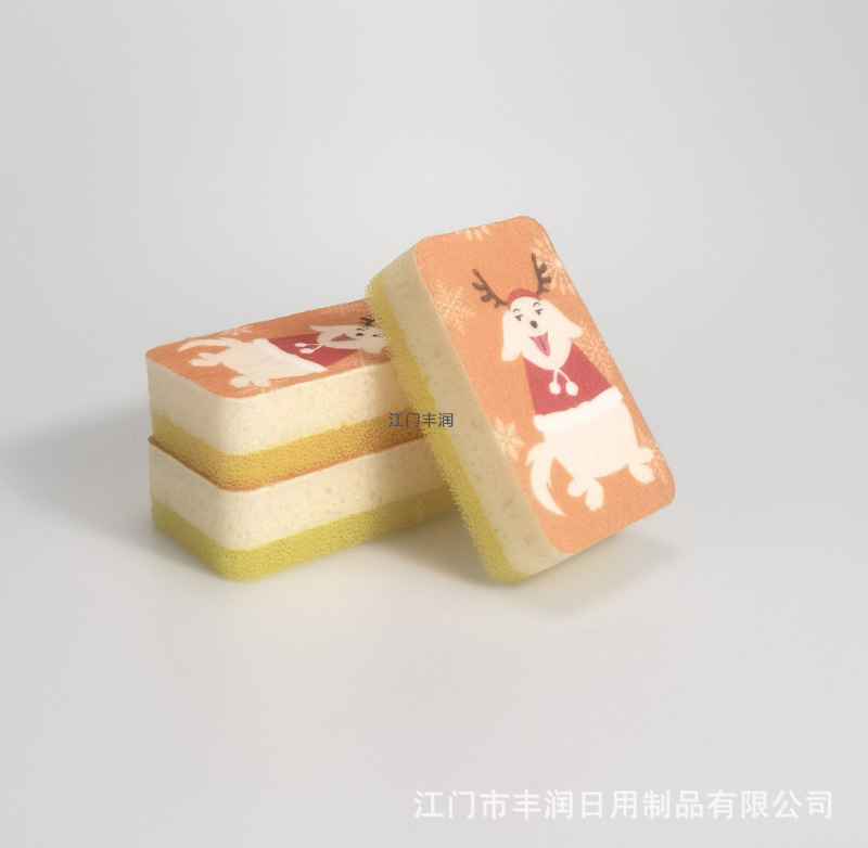 工厂定制各款式洗碗海绵清洁擦 海绵百洁布海绵擦 厨房清洁海绵块详情20