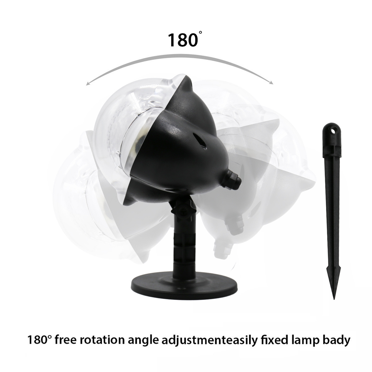 2019 new cross-border exclusive MINI snow light, outdoor waterproof RF remote control Christmas snow light, lawn light pic 10