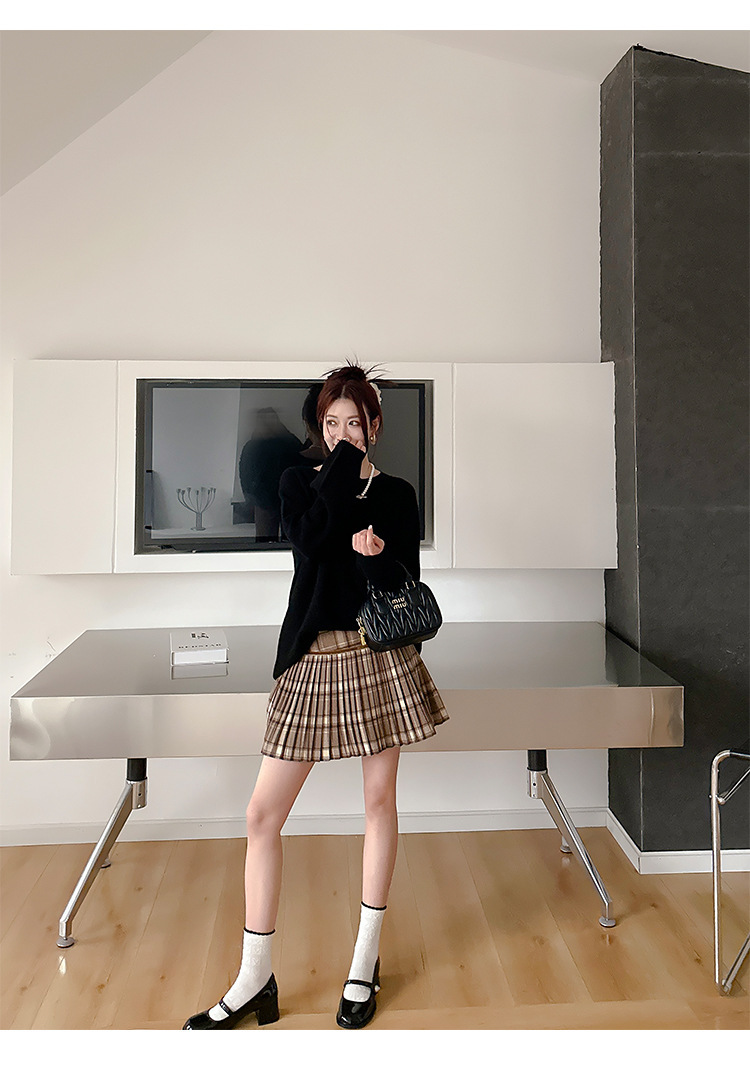 苏茵茵人间芭比韩国圆头珍珠红色粗跟单鞋玛丽珍鞋女小皮鞋详情31