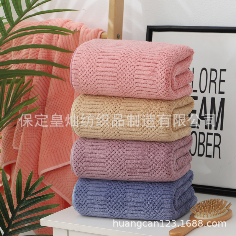 The 2022 new high-quality Teak towel bath towel set and coral fleece beach towel are more water-absorbent and quick-drying than pure cotton pic 9