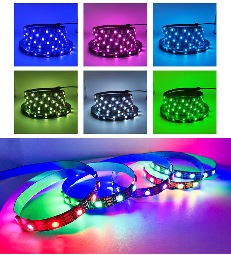 跨境专供5050RGB灯带5v低压led灯带led条自粘USB电视背景氛围灯条详情21