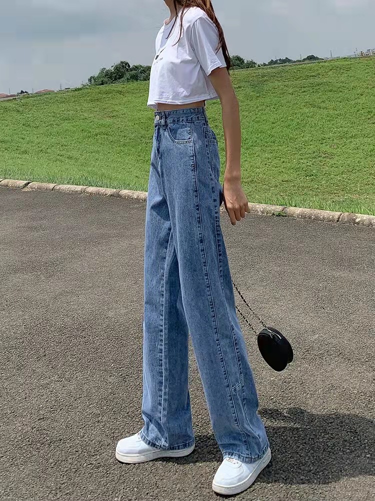 女装阔腿牛仔裤