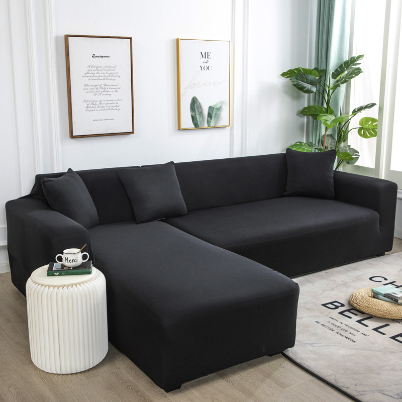 Two-seater and three-seater set sofa, fully covered with fabric, sofa cover, sofa cushion, full cover, universal leather, solid color sand release pic 8