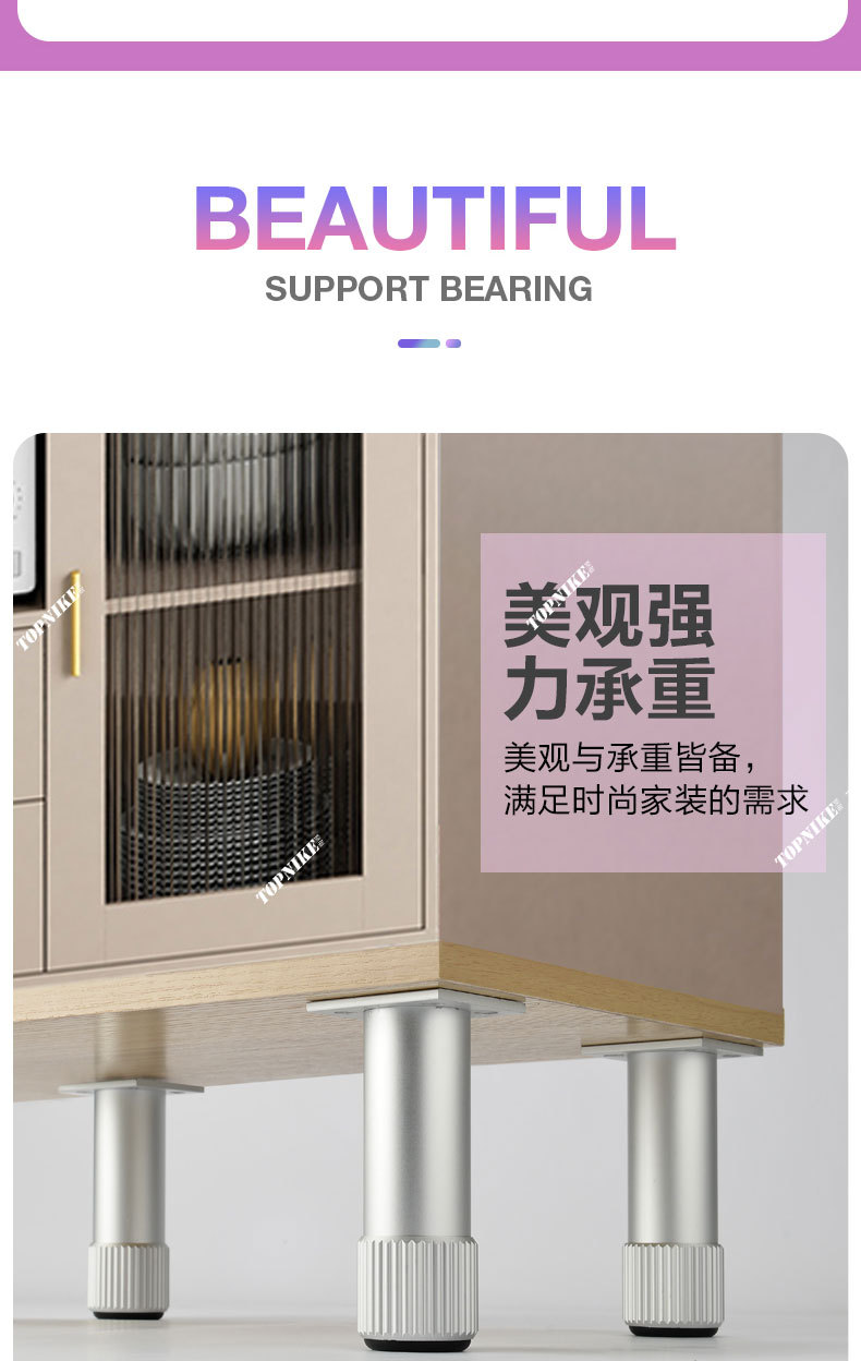 Top Nai aluminum alloy cabinet legs, bathroom cabinet legs, round and adjustable furniture feet, cylindrical support, produced in Foshan pic 17