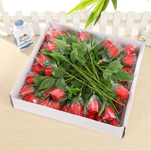 三八节花束礼盒pvc礼盒金箔香皂花礼物店庆赠品毕业季七夕节礼物详情11