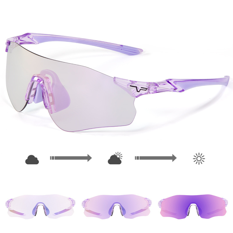 Cross-border outdoor color-changing running sunglasses, cycling glasses, sports road bike, bicycle windproof and mountaineering goggles pic 6
