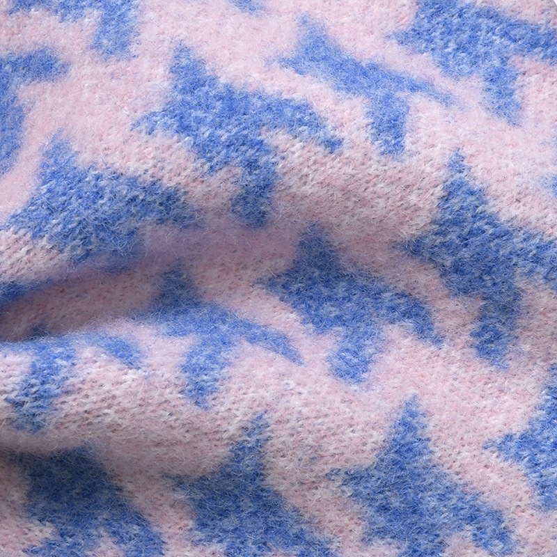 Skin-friendly sandwich lambskin wool yarn, mink wool yarn blended yarn, sweater hand-knitted DIY yarn wholesale pic 10