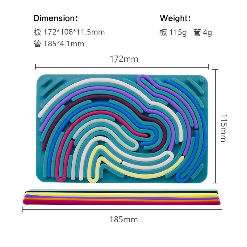 跨境Sensory Activity Board感官活动板硅胶 解压神器现货详情2