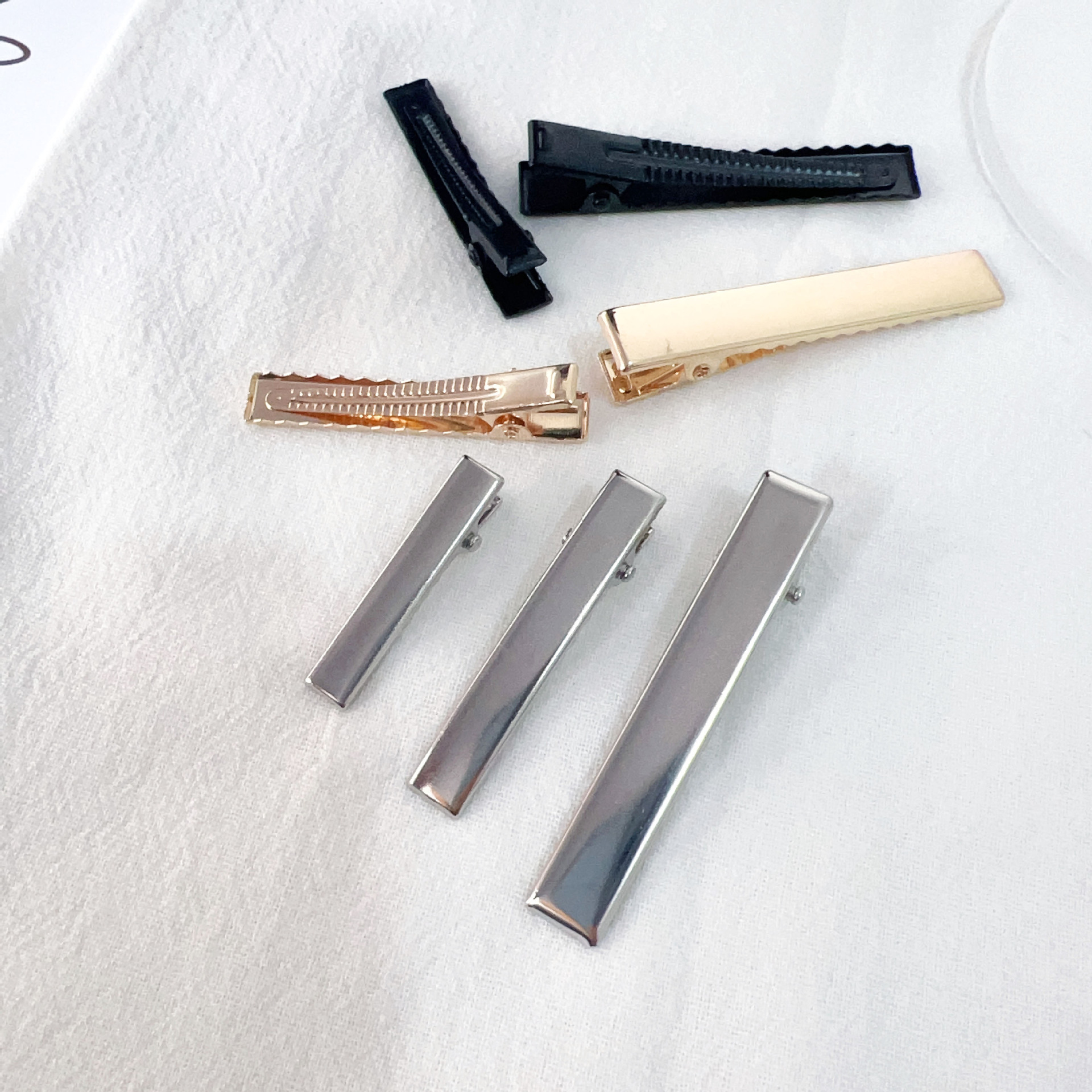 DIY multi-style irregular-shaped hair clips, color-preserving golden duckbill clips, bangs, broken hair, side hair accessories and accessories pic 6